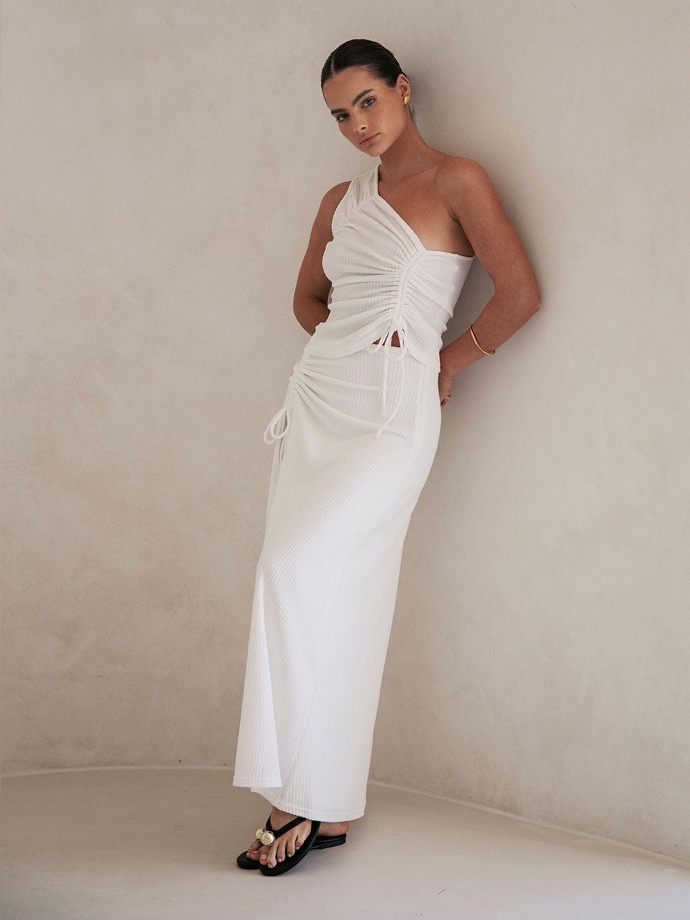 NWT SABO SKIRT Leni Set. Small Top. Medium Skirt. White.